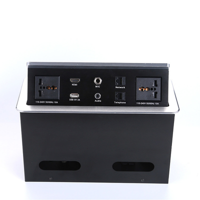 ประเทศจีน โต๊ะประชุม Pop Up ข้อมูลกล่องและซ็อกเก็ตไฟด้วยกล่องควบคุม USB กล่องประชุมซ็อกเก็ต / เต้ารับไฟโต๊ะ / ผู้ผลิต
