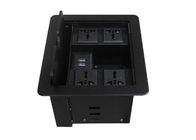 Table Mount Desk Power Outlet , Usb Conference Table Electrical Box 236*190mm
