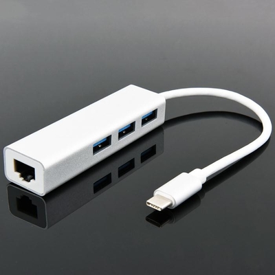 ประเทศจีน มัลติฟังก์ชั่นประเภท - C การ์ดเครือข่ายโอน 3.1 USB + เปิดการ์ดเครือข่าย Rj45 Gigabit +3.0 USB HUB ฟรีไดรฟ์ ผู้ผลิต